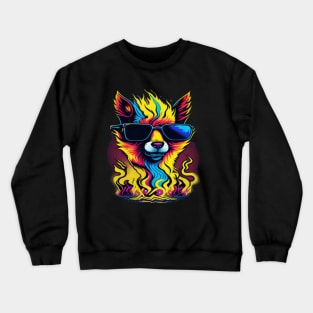 cool lama Crewneck Sweatshirt